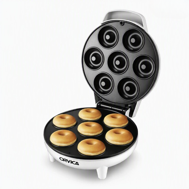7-Piece Electric Donut Maker – Non-Stick Donut Baking Machine