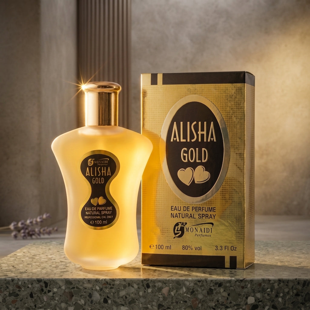 Elevate Your Senses with Alisha Gold Eau De Parfume by Hunaidi