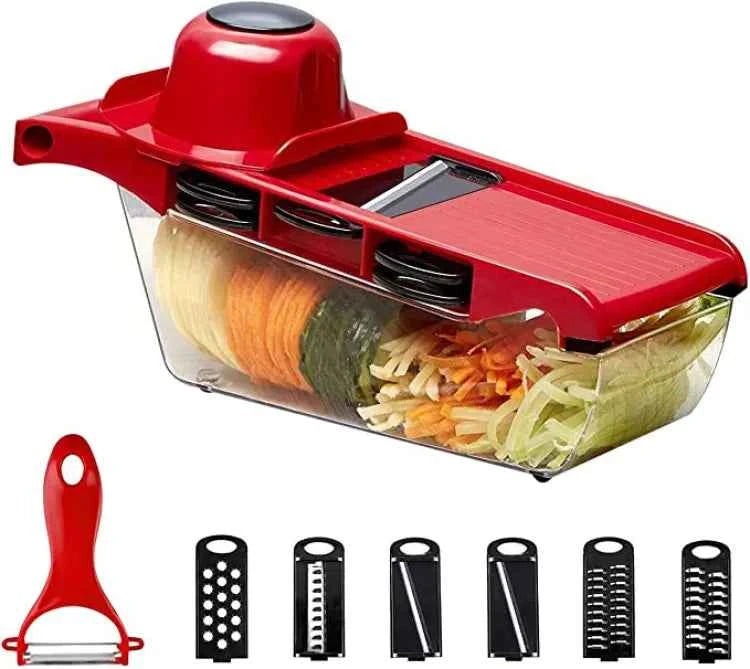 10 in 1 Mandoline Slicer Vegetable Cutter with Stainless Steel Blade Manual Potato Peeler Carrot Cheese Grater Dicer Kitchen Toolvvv