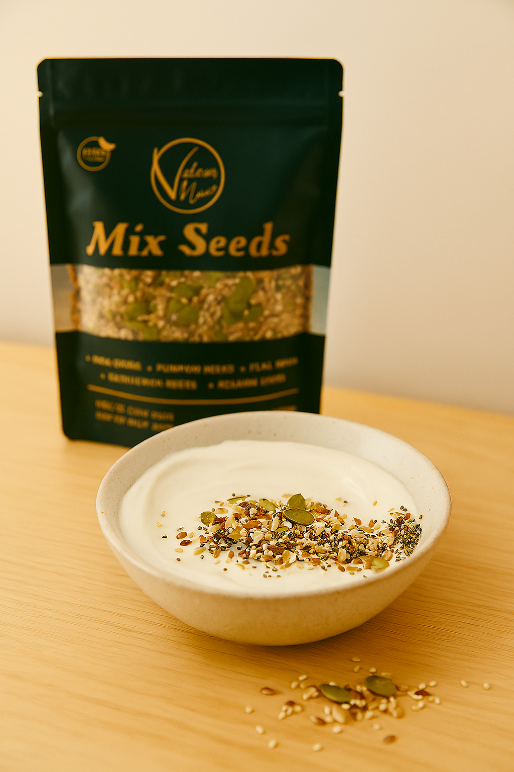 Valam Naturals Mix Seeds 250g – Healthy Blend of Pumpkin, Flax, Sunflower, Sesame & Chia Seeds