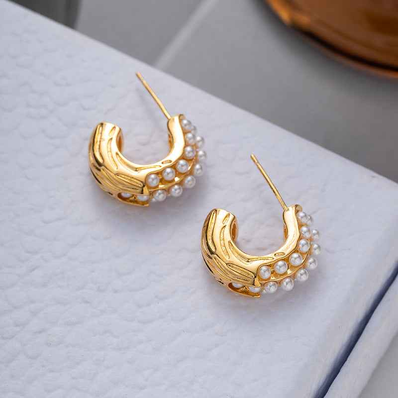 ZJX-169 Pearl Bali – Elegant Korean Style Earrings, Stylish Fashion Jewellery for Women