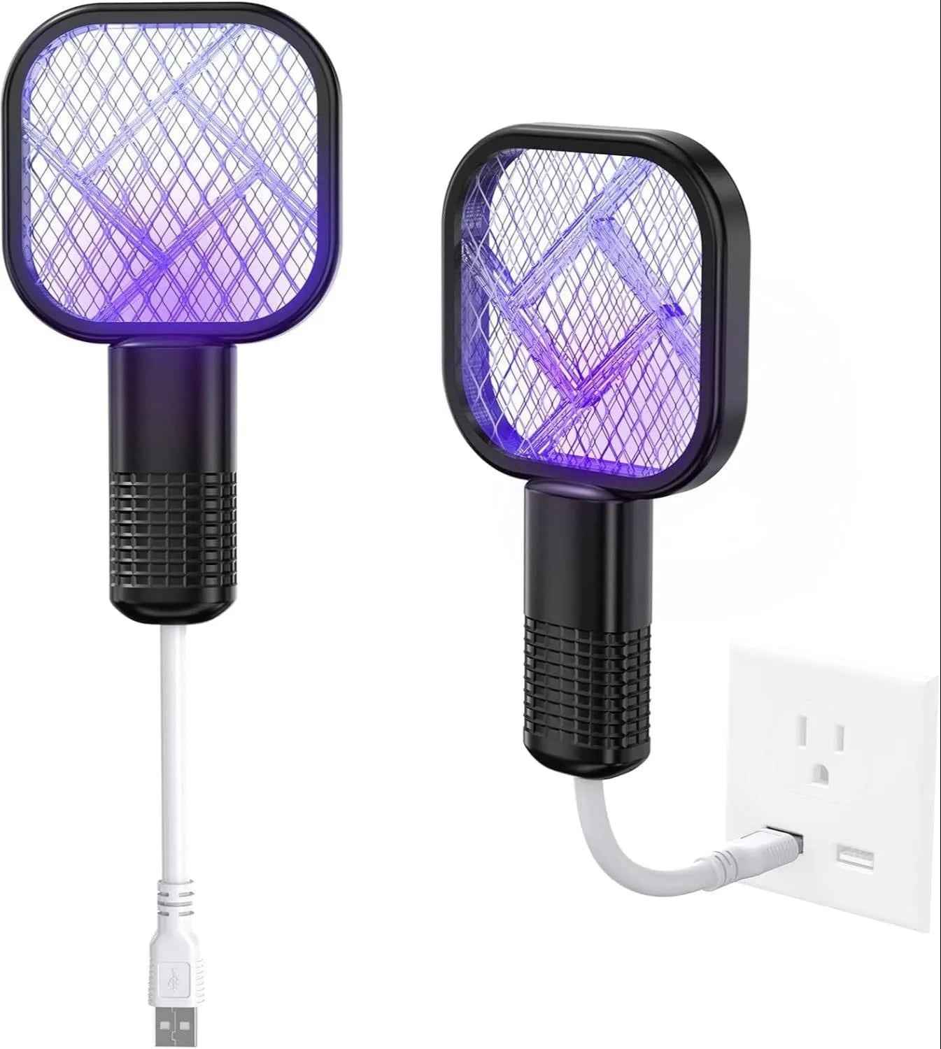 USB Rechargeable Mosquito Killer Racket | Portable Mosquito Repellent Racket With UV Light For Home Office Use