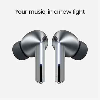 Samsung Galaxy Buds 3 Pro AI True Wireless Bluetooth Earbuds, Noise Cancelling, Sound Optimization, Redesigned Comfort Fit, Silver
