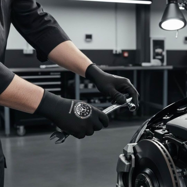 THREE GUYS High-Elasticity Multi-Purpose Gloves – Perfect for Mechanical Work, Car Detailing, Bike Riding, and More