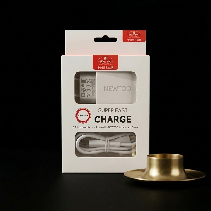 USB Charging Cable & Power Adapter Set – Fast Charging Cable with Wall Charger for Smartphones