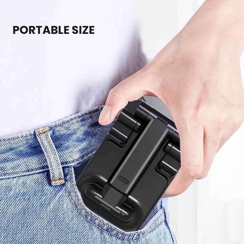 Adjustable Desktop Phone Holder Stand – Universal Mobile Stand with Angle & Height Adjustment | Foldable Anti-Slip Cell Phone Holder for All Smartphones