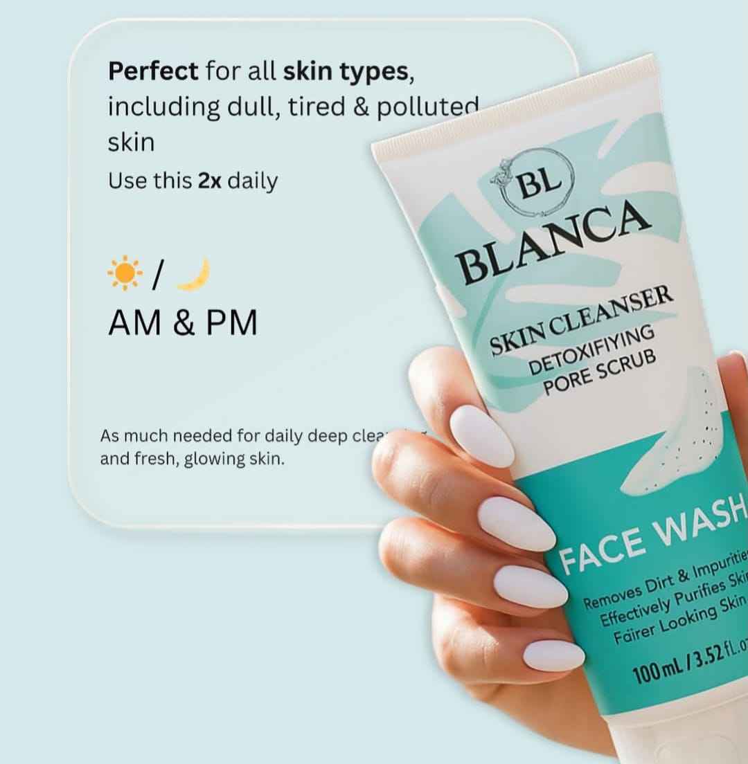 Blanca Skin Cleanser Face Wash 100ml Gentle Daily Cleanser For Clear Smooth And Healthy Skin