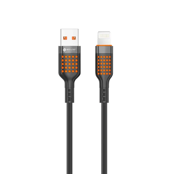 SOVO SC-009 Panther Series iPhone Data Cable – Super Fast Charging & Durable Silica Gel Build