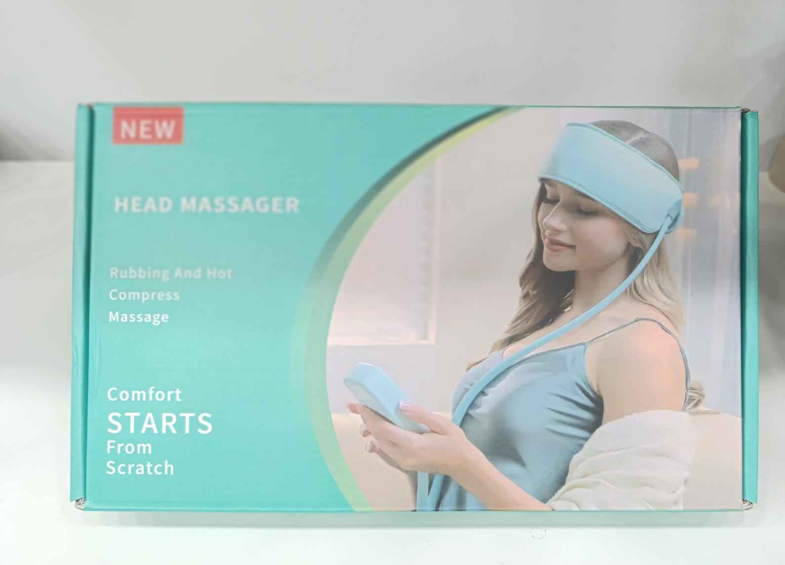 360 Degree Relaxation Electric Head Massager With Air Compression Kneading Heat Therapy Type C Port Rechargeable