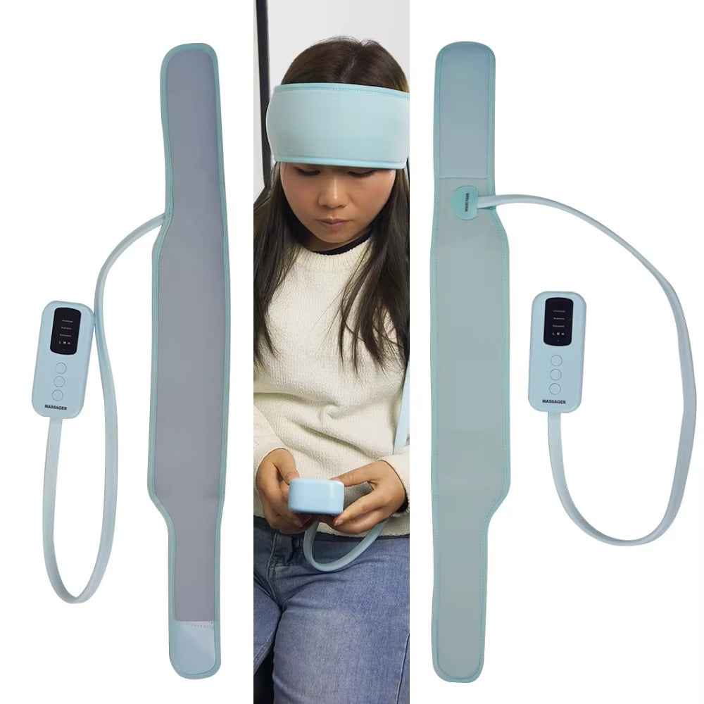360 Degree Relaxation Electric Head Massager With Air Compression Kneading Heat Therapy Type C Port Rechargeable