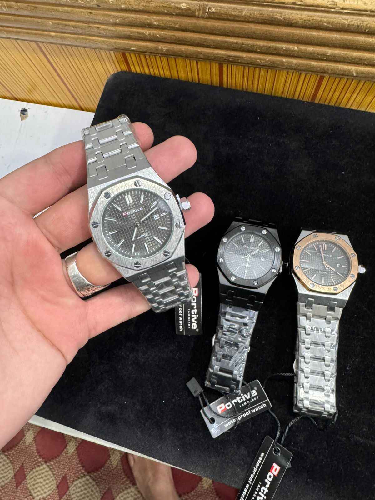 Portive Mens Watch Stylish Chronograph Design With Comfortable Strap Non Waterproof Without Box
