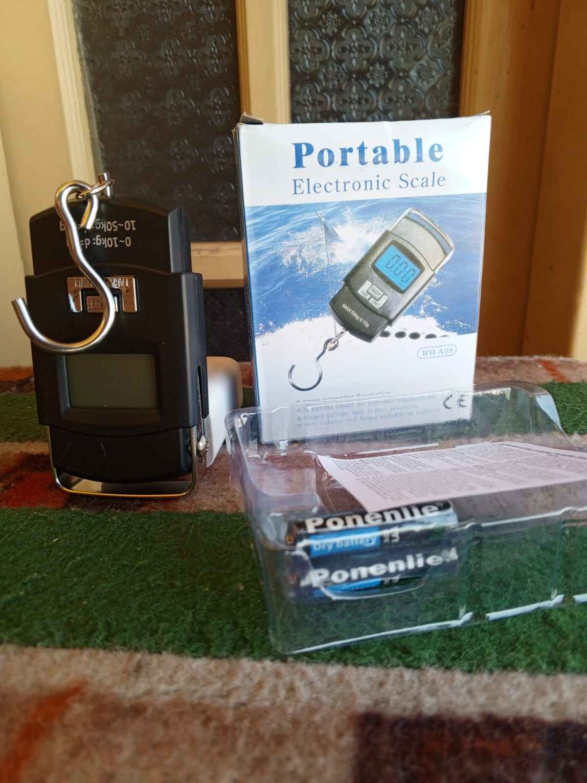 WH-A08 Portable Electronic Scale – 50kg Digital Hanging Luggage Scale