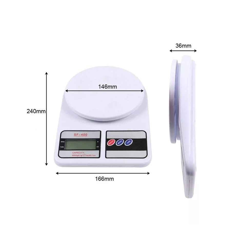 Kitchen Scale SF-400 Digital Electronic Weight Machine with Cell – Food & Grocery Measuring Scale upto 10 KG