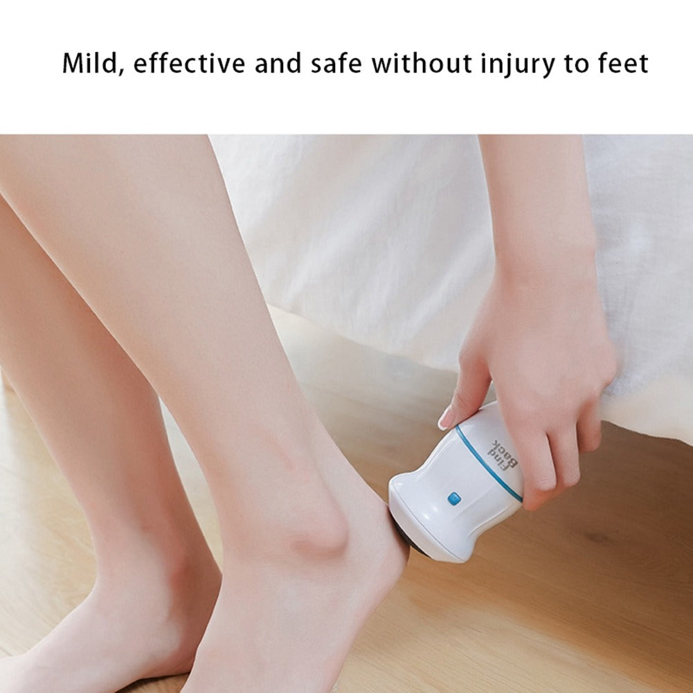 Find Back Electric Callus Remover – Rechargeable Portable Foot File Pedicure Tool with Replacement Head