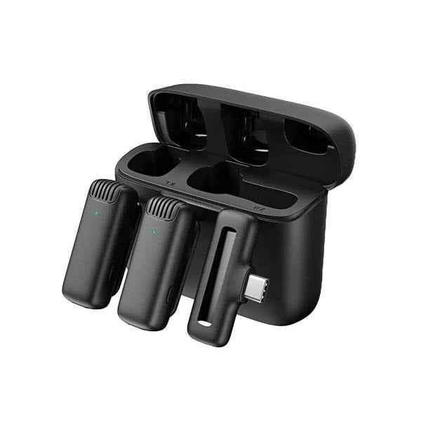 J13 Type C Dual Wireless Lavalier Microphone With Charging Case Video Recording Mic - Electronic Accessory For Audio Recording Routine