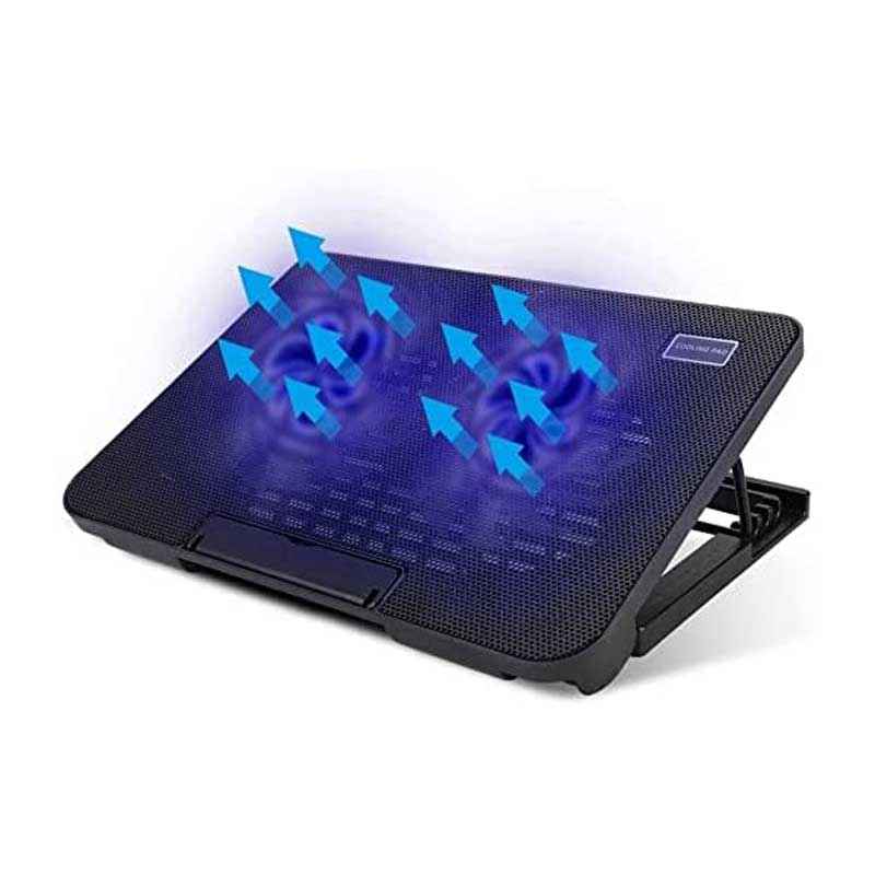Speed-X N99 Dual Fan Laptop Cooling Pad with Dual USB Ports & LED Light Support