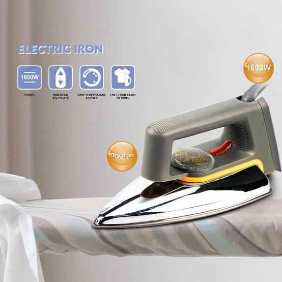 RAF Light Weight Dry Iron – 400 Watt - Home Appliance Designed For Fabric Pressing And Daily Ironing Routine