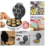 7-Piece Electric Donut Maker – Non-Stick Donut Baking Machine