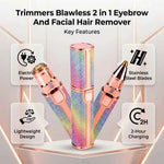 Blawless 2-in-1 USB Rechargeable Eyebrow Trimmer & Shaver (HX-203B)