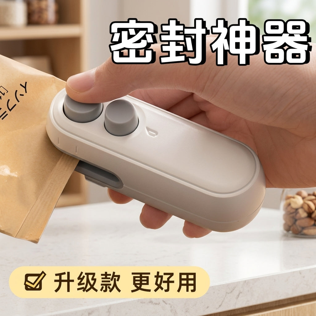Professional Product Portable Mini Bag Sealer & Cutter – Handheld Thermal Heat Sealing Machine for Plastic Food Storage Bags