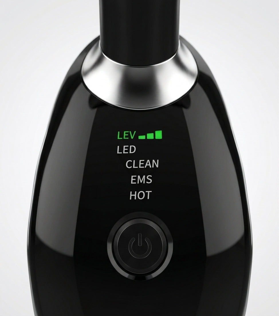 Vegena Face Massager Against Wrinkles, Face Beauty Device, Electric Face Massager Anti-Wrinkle with 3 Modes 45°C Anti-Wrinkle Face Device Skin Tightening Ems Face Care Device Anti-Wrinkle